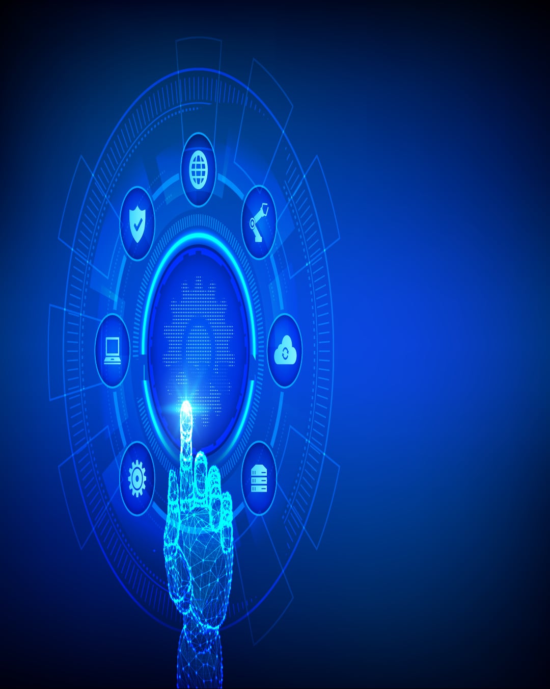 Technology HUD background mobile